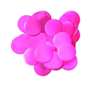 Oaktree Metallic Pearl Foil Confetti 10mm x 14g Fuchsia - Accessories