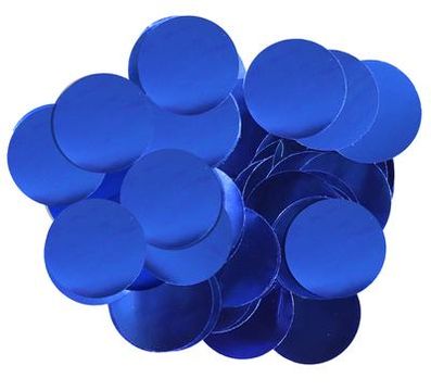 Oaktree Metallic Foil Confetti 25mm x 14g Blue - Accessories