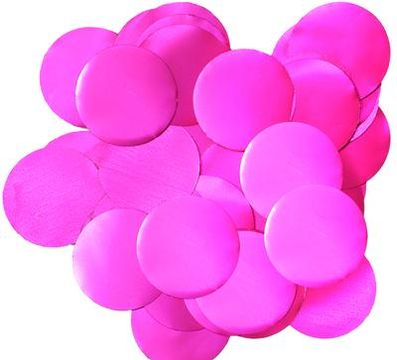 Oaktree Metallic Pearl Foil Confetti 25mm x 14g Fuchsia - Accessories