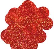 Oaktree Holographic Foil Confetti 25mm x 14g Red - Accessories