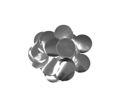 Oaktree Metallic Foil Confetti 10mm x 50g Silver - Accessories