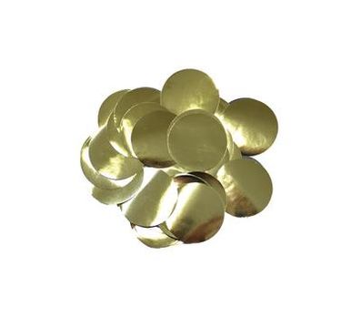 Oaktree Metallic Foil Confetti 10mm x 50g Gold - Accessories