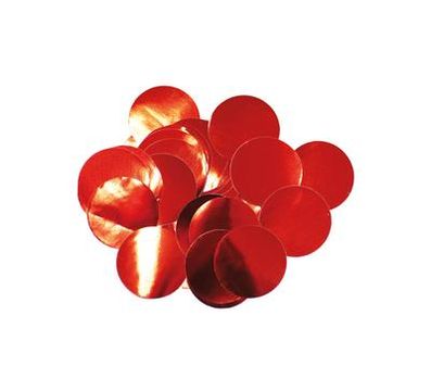 Oaktree Metallic Foil Confetti 10mm x 50g Red - Accessories