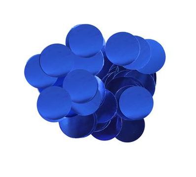 Oaktree Metallic Foil Confetti 10mm x 50g Blue - Accessories