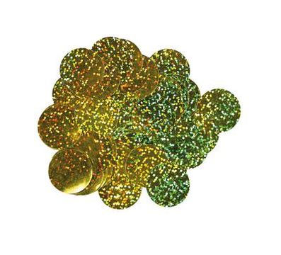 Oaktree Holographic Foil Confetti 10mm x 50g Gold - Accessories