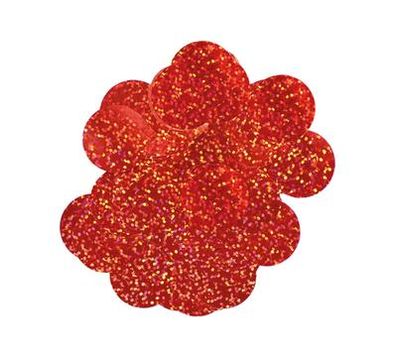 Oaktree Holographic Foil Confetti 10mm x 50g Red - Accessories