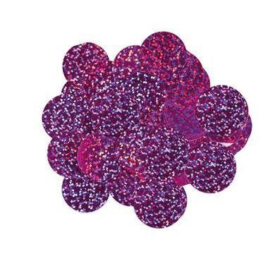 Oaktree Holographic Foil Confetti 10mm x 50g Fuchsia - Accessories