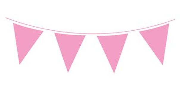 pink triangle banner clipart