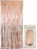 Oaktree Foil Door Curtain 0.90m x 2.40m Metallic Rose Gold - Partyware