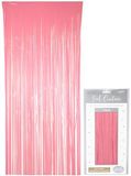 Oaktree Foil Door Curtain 0.90m x 2.40m Pastel Pink - Partyware