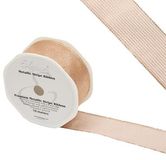 Eleganza Finesse Metallic Stripe 38mm x 10m Rose Gold No.87 - Ribbons