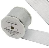 Eleganza Finesse Metallic Stripe 63mm x 10m Silver No.66 - Ribbons