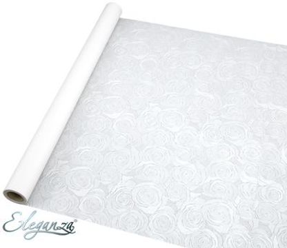 Eleganza Shimmer Rose Wrap 60cm x 10m White No.01 - Packaging