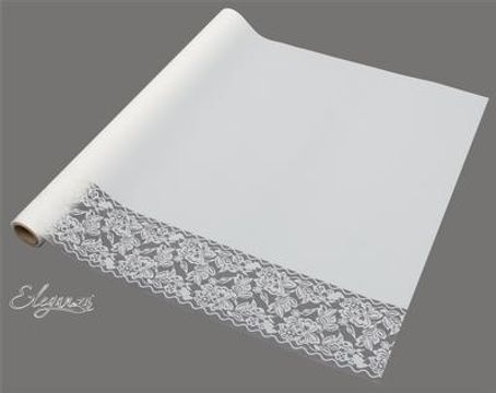 Eleganza Matte Decorative Edge Wrap 50cm x 10m White No.01 - Packaging