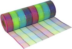 Eleganza Deco Mesh Colourful Check 25cm x 9.1m (10yds) Pattern No.269 - Organza / Fabric