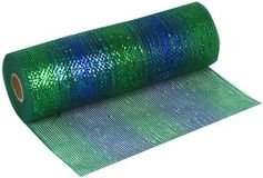 Deco Mesh Peacock Blend 25cm x 9.1m (10yds) Pattern No.268 - Organza / Fabric