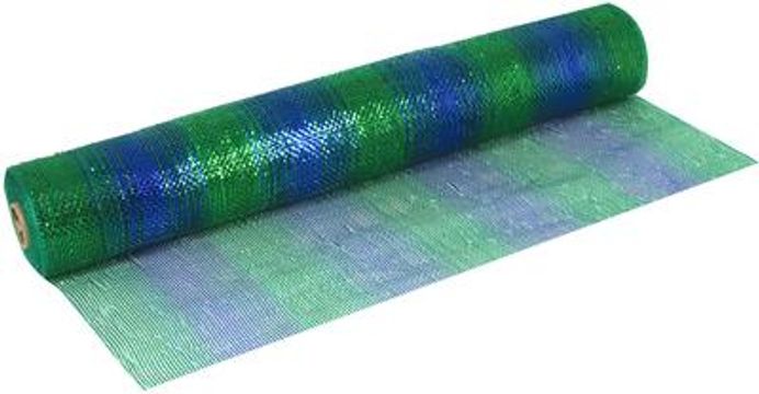 Deco Mesh Peacock Blend 53cm x 9.1m (10yds) Pattern No.268 - Organza / Fabric