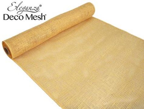 Deco Mesh Burlap 53cm x 4.57m Sand - Organza / Fabric