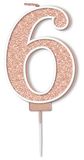 Oaktree Sparkling Fizz No.6 Candle 7.5cm Rose Gold - Partyware