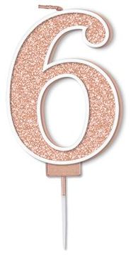 Oaktree Sparkling Fizz No.6 Candle 7.5cm Rose Gold - Partyware