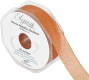 Eleganza Woven Metallic Shimmer Copper No.23 25mm x 20m - Ribbons