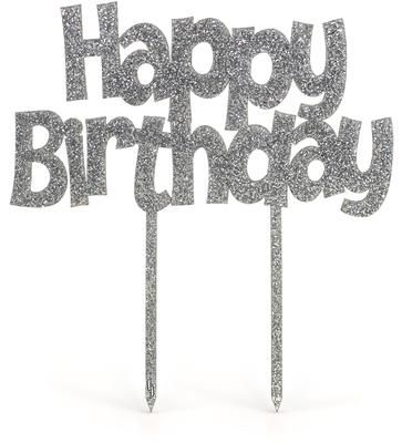 Happy Birthday Cake Topper Gold Glitter Silver Glitter - Etsy | Happy birthday  cake topper, Happy birthday cake pictures, Happy birthday cakes