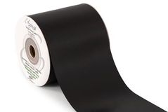 Eleganza Single Faced Sash Ribbon 100mm x 50m Black No.20 - Ribbons