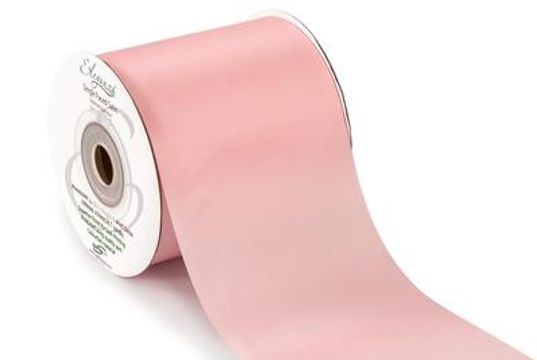 Eleganza Single Faced Sash Ribbon 100mm x 50m Light Pink No.21 - Ribbons