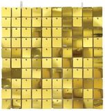 Sequin Wall Panel 30cm x 30cm Metallic Light Gold (100 Squares) - Balloon Accessories