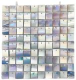 Sequin Wall Panel 30cm x 30cm Iridescent Silver (100 Squares) - Balloon Accessories