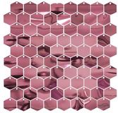 Sequin Wall Panel Hexagons 30cm x 30cm Metallic Rose Gold (80 Hexagons) - Balloon Accessories