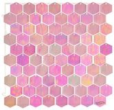Sequin Wall Panel Hexagons 30cm x 30cm Iridescent Pink (80 Hexagons) - Balloon Accessories