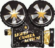 32inch/81cm Lights Camera Action Packaged - Foil Balloons