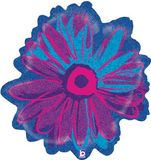 Betallic 23inch Shape Pop - Art Flower Purple Holographic (A) Pkg - Clearance