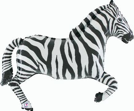 43inch / 109cm Zebra Packaged - Foil Balloons