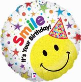 Birthday Smile Holographic - Foil Balloons