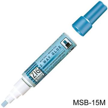 Zig Memory System 2 Way Glue Pen - 15mm Broad Tip Msb-30m