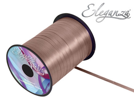 Eleganza Poly Curling Ribbon 5mm x500yds No.58 Chocolate - Ribbons