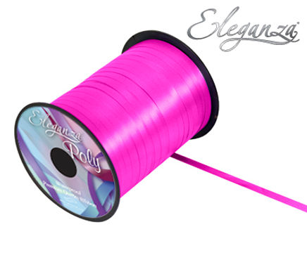 Eleganza Poly Curling Ribbon 5mm x500yds No.28 Fuchsia - Ribbons