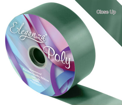 Eleganza Poly Ribbon 50mm x 91m (100yds) No.50 Green - Ribbons