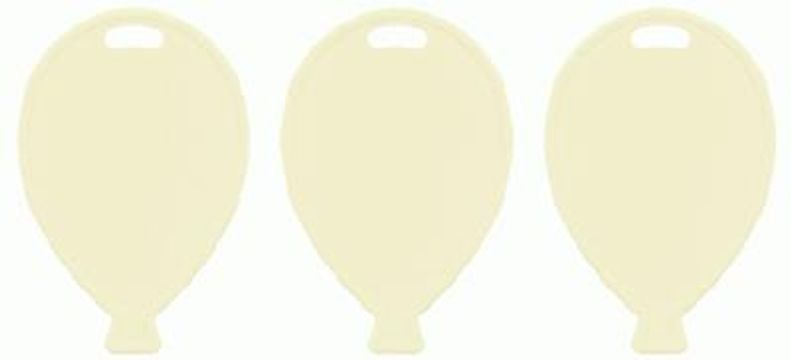 Balloon Shape Weights - Pastel Ivory x100pcs - Balloon Accessories