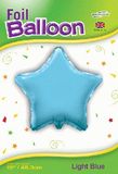 Oaktree 19inch Light Blue Star Packaged - Foil Balloons