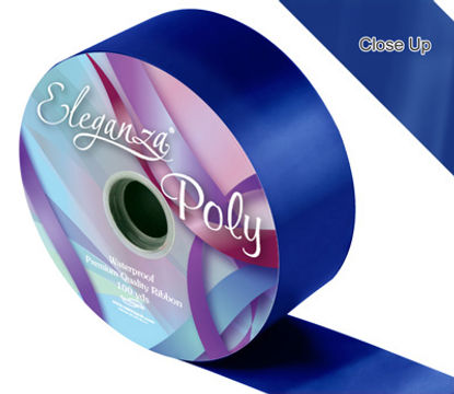 Eleganza Poly Ribbon 50mm x 91m (100yds) No.19 Navy Blue - Ribbons