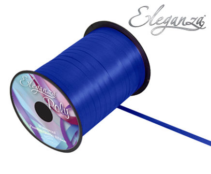 Eleganza Poly Curling Ribbon 5mm x500yds No.19 Navy Blue - Ribbons