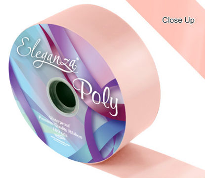 Eleganza Poly Ribbon 50mm x 91m (100yds) No.05 Peach - Ribbons