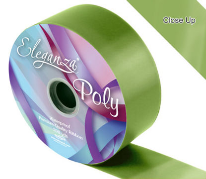 Eleganza Poly Ribbon 50mm x 91m (100yds) No.27 Pistachio Green - Ribbons