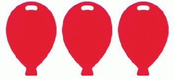 Balloon Shape Weights - Red x100pcs - Balloon Accessories