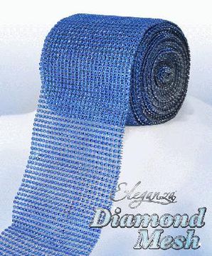 Eleganza Diamond Mesh 12cm x 9m Royal Blue No.18 - Accessories