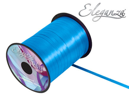 Eleganza Poly Curling Ribbon 5mm x500yds No.55 Turquoise - Ribbons