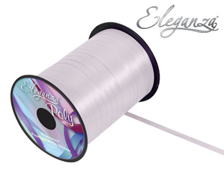 Eleganza Poly Curling Ribbon 5mm x500yds No.01 White - Ribbons